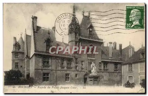 Cartes postales Bourges Facade du Palais Jacques Coeur