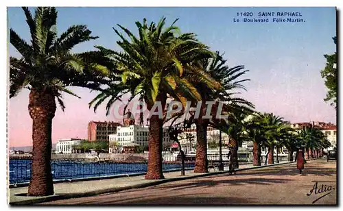 Cartes postales Saint Raphael Le Boulevard Felix Martin