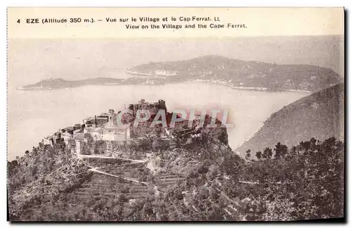 Ansichtskarte AK Eze Vue Sur Le Village et le Cap Ferrat