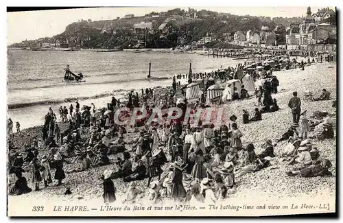 Cartes postales Le Havre L&#39Heure du Bain et Vue sur la Heve