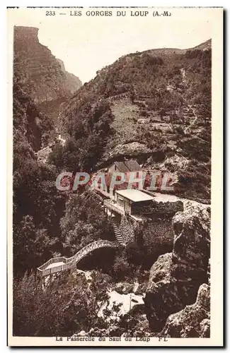 Ansichtskarte AK Gourdon Les Gorges Du Loup La cascade