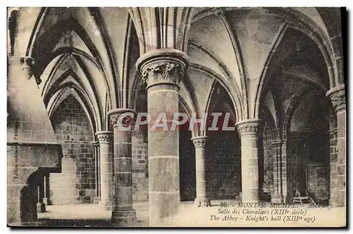 Cartes postales Mont St Michel Salle des Chevaliers