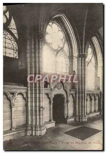 Cartes postales Basilique de Saint Denis Porte du Bas Cote de droite