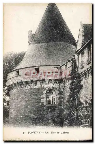 Ansichtskarte AK Pontivy Une Tour du Chateau