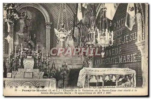 Cartes postales Paray Le Monial Chapelle de la Visitation ou le Sacre Coeur s&#39est revele a la SAinte Margueri