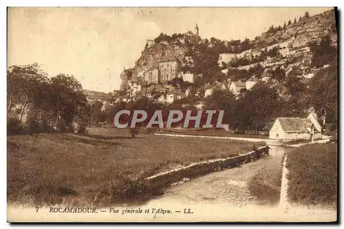 Cartes postales Rocamadour Vue Generale et l'Alzou