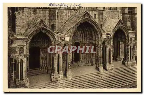 Ansichtskarte AK Cathedrale Chartres Le portail Nord