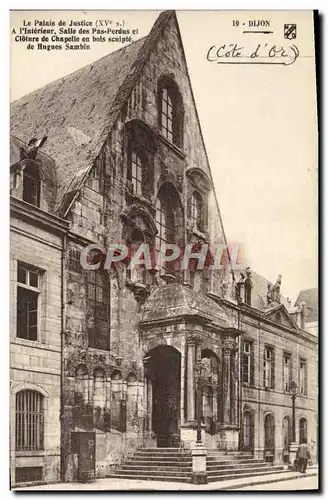 Cartes postales Dijon Le Palais de Justice A l&#39interieur Salle des Pas Perdus