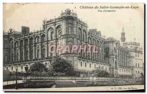 Cartes postales Saint Germain en Laye Le Chateau Vue d&#39ensemble