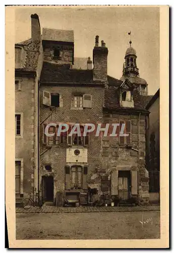 Ansichtskarte AK Moulins Vieille Maison Plaque commemorative du passage de Jeanne d&#39Arc