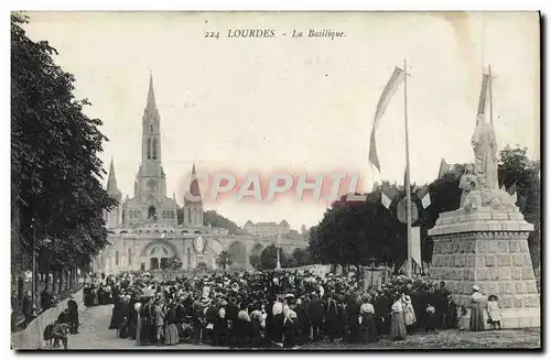 Cartes postales Lourdes La Basilique