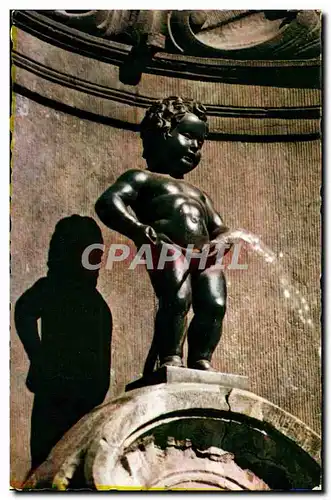 Moderne Karte Bruxelles Manneken Pis