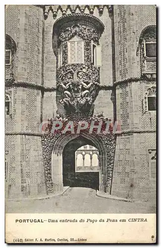 Cartes postales Portugal Uma Entrada do Paco da Pena em Cintra