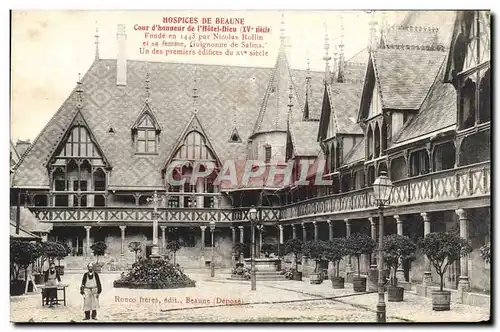 Cartes postales Hospices De Beaune Cour d&#39Honneur de L&#39Hotel Dieu