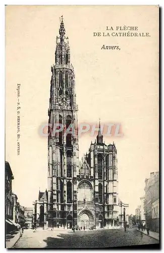 Cartes postales Anvers La fleche De La Cathedrale