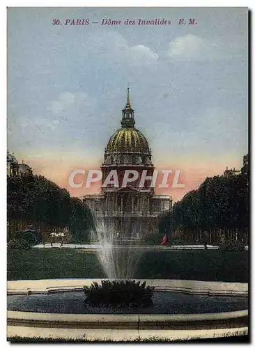 Cartes postales Paris Dome Des Invalides