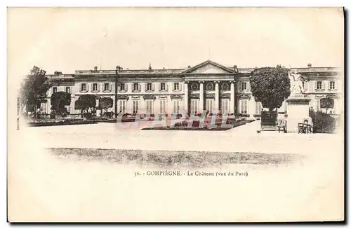 Ansichtskarte AK Compiegne Le Chateau Vue du parc