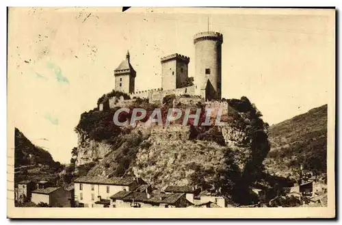 Cartes postales Foix Le Rocher et le Chateau