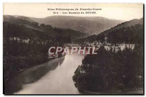 Cartes postales Sites Pittoresques de Franche Comte Les bassins du Doubs