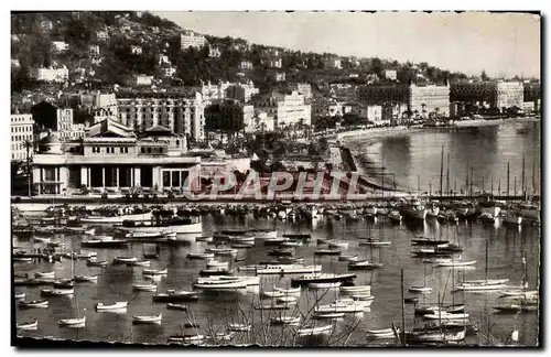 Moderne Karte Cannes Vue Sur la Casino et la Croisette Bateaux