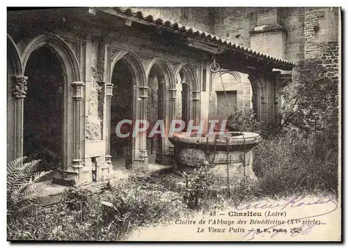 Ansichtskarte AK Charlieu Cloitre de L&#39Abbaye des Benedictins Le vieux puits