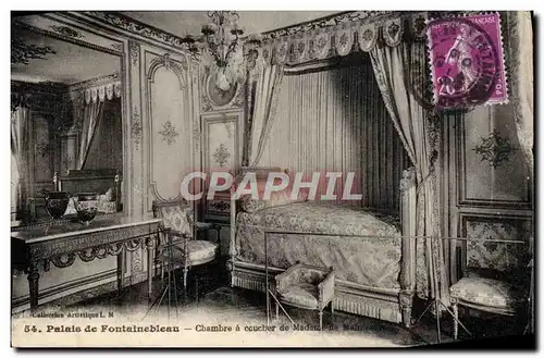 Cartes postales Palais de Fontainebleau Chambre a Coucher de Madame de Maintenon