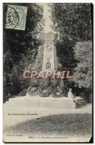 Cartes postales Toul Le Monument Commemoratif