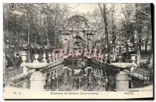 Ansichtskarte AK Paris Fontaine de Medicis Luxembourg