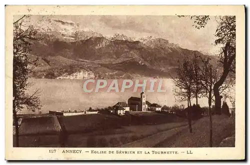 Cartes postales Annecy Eglise De Severie Et La Tournette