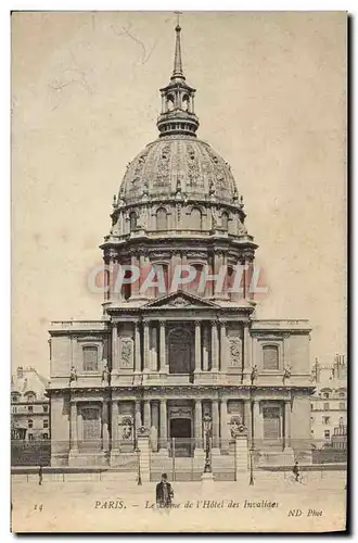 Cartes postales Paris Le Dome de L&#39Hotel des Invalides