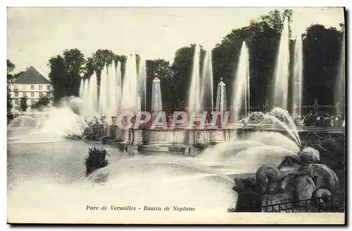 Cartes postales Parc de Versailles Bassin de Neptune