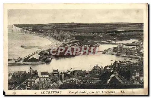 Cartes postales Le Treport Vue Generale Prise des terrasses