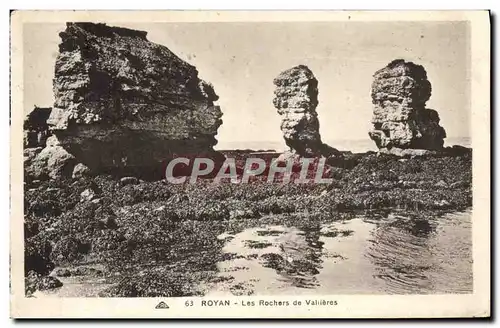 Ansichtskarte AK Royan Les Rochers de Valieres