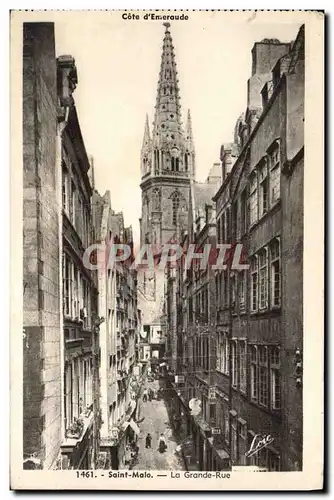 Cartes postales Saint Malo La grande rue