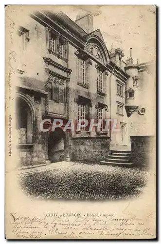 Cartes postales Bourges Hotel Lallemand