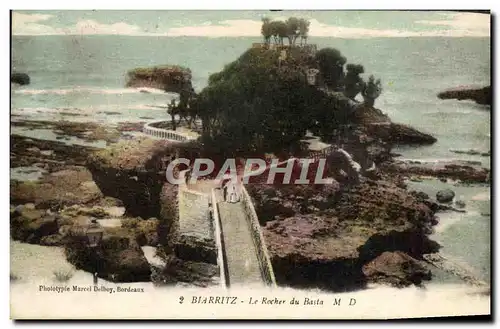 Cartes postales Biarritz Le Rocher du Basta