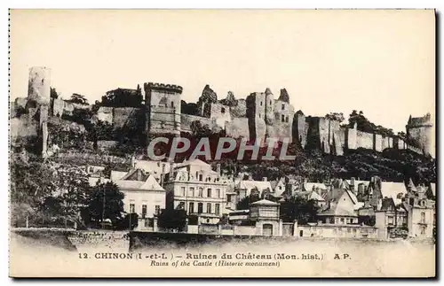 Cartes postales Chinon Ruines du Chateau