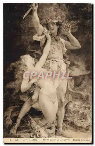 Cartes postales Maillart Heros Tueur de Monstres Musee de Lille