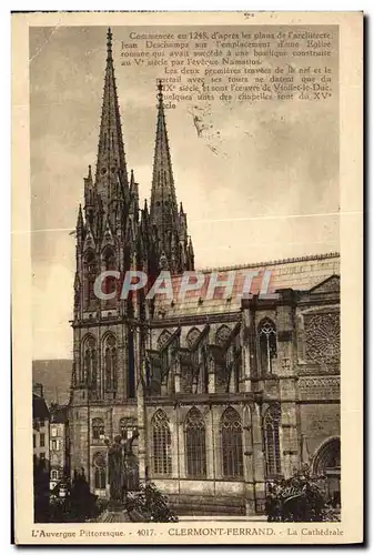 Cartes postales Clermont Ferrand La Cathedrale