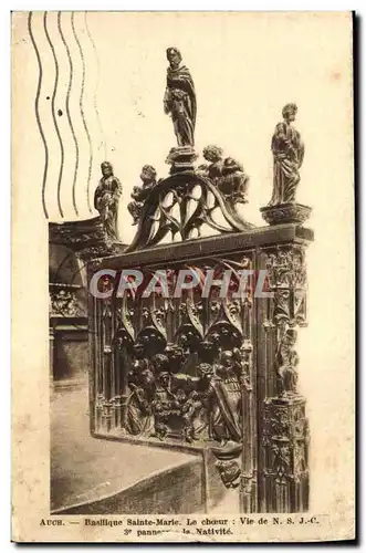 Cartes postales Auch Basilique Sainte Marie Le Choeur Nativite
