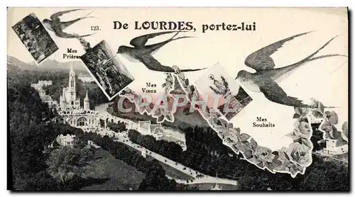 Cartes postales De Lourdes Portez Lui