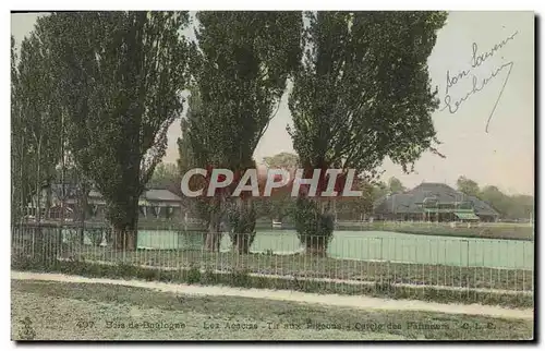 Cartes postales Paris Bois de Boulogne Les acacias Tir aux pigeons Cercle des patineurs