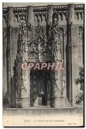 Ansichtskarte AK Albi Le Portail sud de la Cathedrale