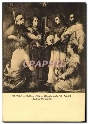 Ansichtskarte AK Firenze Galleria Pitti Disputa Sulla SS Trinita Andrea del Sarto