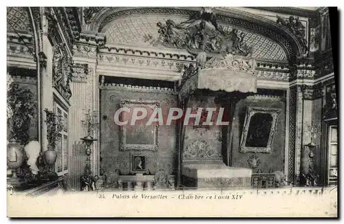 Cartes postales Palais De Versailles Chambre de louis XIV