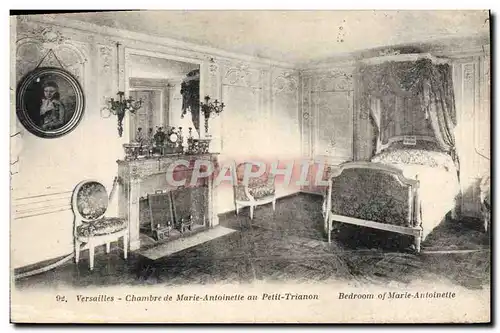 Cartes postales Versailles Chambre De Marie Antoinette Au Petit Trianon