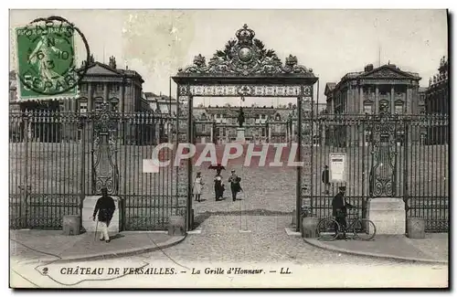 Cartes postales Chateau De Versailles La Grille D&#39Honneur