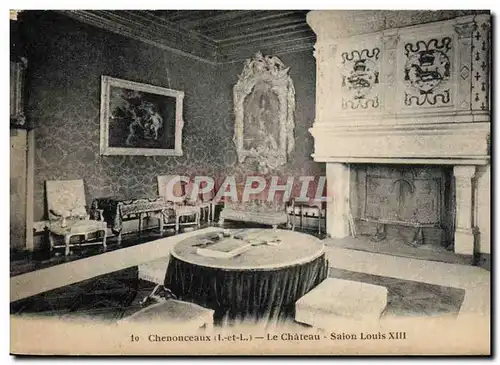 Ansichtskarte AK Chenonceaux Le Chateau Salon Louis XIII