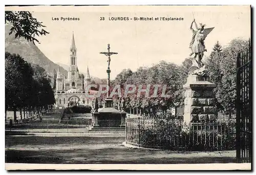 Cartes postales Lourdes St Michel Et I&#39Esplanade