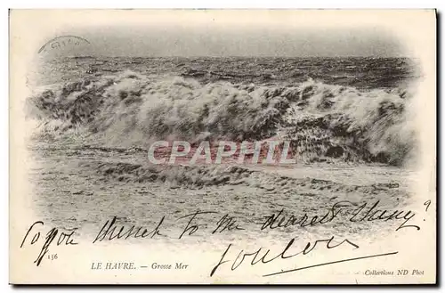 Cartes postales Le Havre Grosse Mer